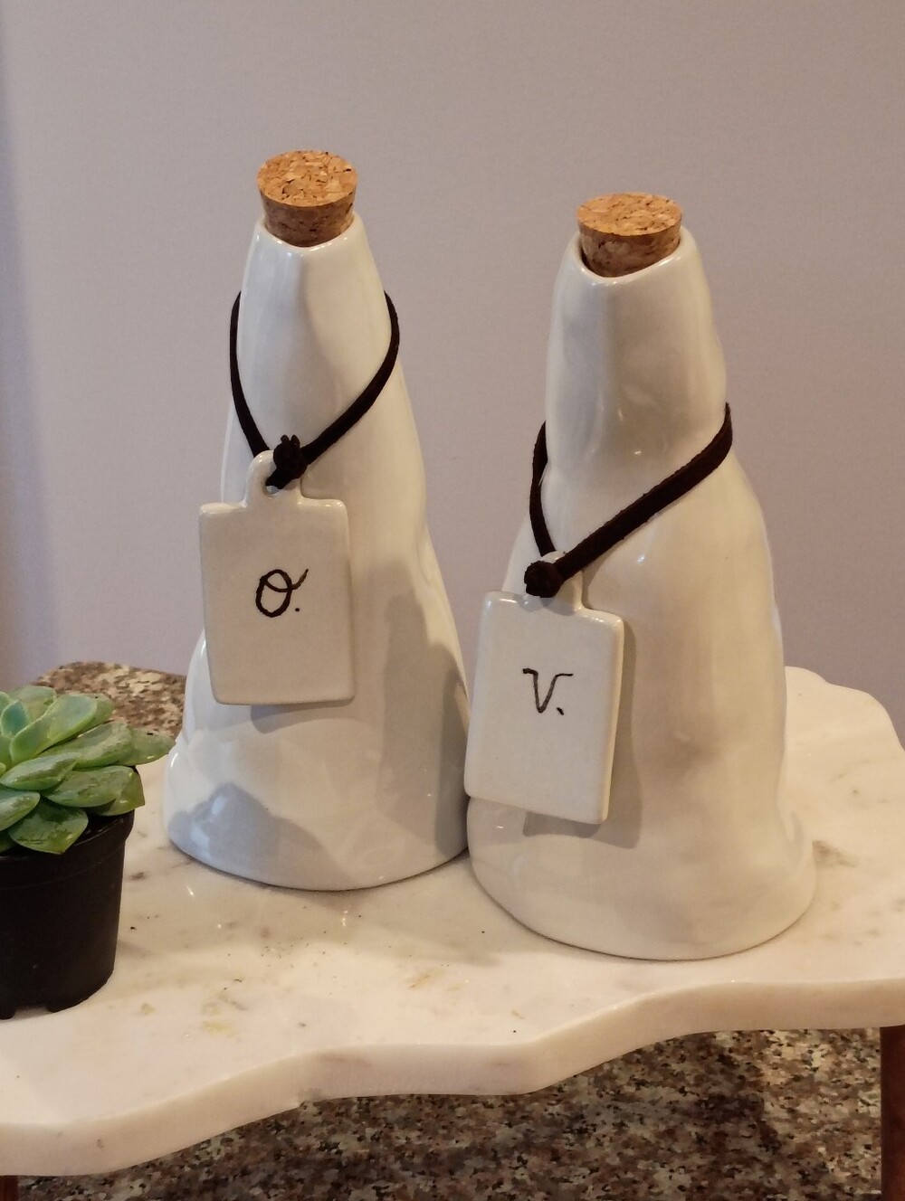 Montes Doggett Ceramic Oil And Vinegar Set
